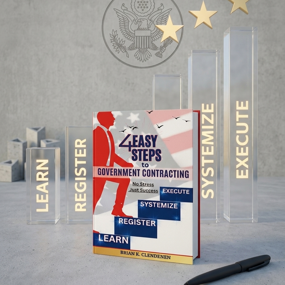 When government contracting feels confusing and overwhelming, 4 Easy Steps to Government Contracting is here to guide you 📊