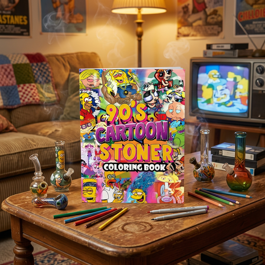 90's Cartoōn Stoner Coloring Book